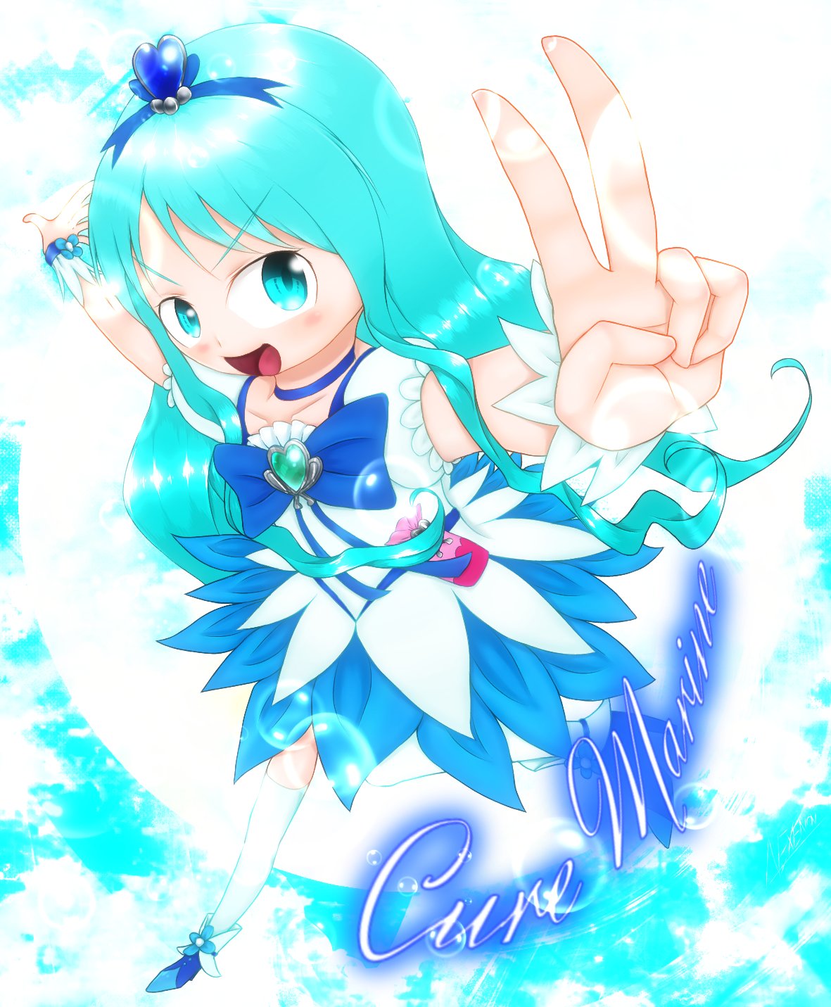 chibi-arts 来海えりか g6bh9ry ハートキャッチプリキュア！ - 描き下ろしイラスト 来海えりか