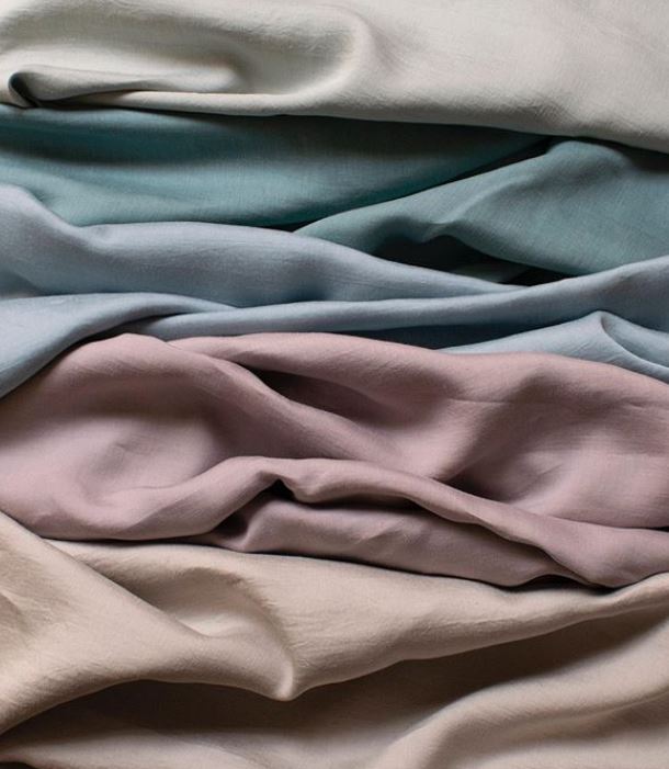 Sirocco, one of our favourites from Studio by Marvic, Elements Collection. It’s a luxurious silky plain fabric for curtains, soft furnishings or paper backed for walling. #interiordesign #homedecor