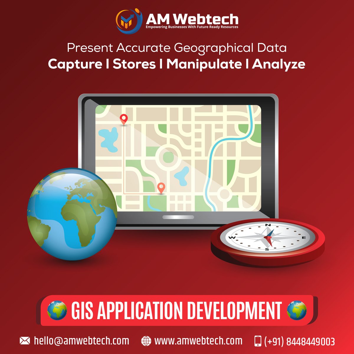 amwebtech's tweet image. #GIS is used to get maps that will be used to communicate, analyze, share information, and help solve complex problems around the #world.
Reach Us For Free Consultation
amwebtech.com/contact
Email:- hello@amwebtech.com
#gisdevelopment #gisapplication #maps #API #tech