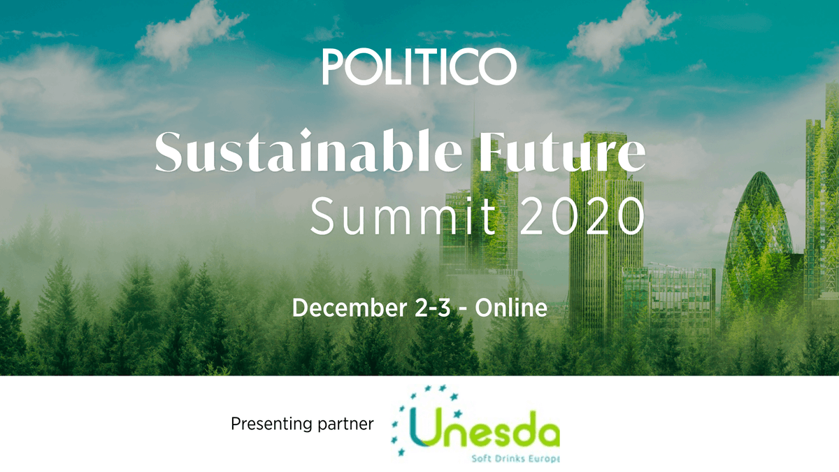 LivePOLITICO's tweet photo. We’re unwrapping the future of sustainable packaging tomorrow with our presenting partner @UNESDA at POLITICO’s Sustainable Future Summit on December 2-3. Don’t miss it, register today! >> https://t.co/aLULAxTk7j | #POLITICOSustainability https://t.co/I7ny4CNPkr