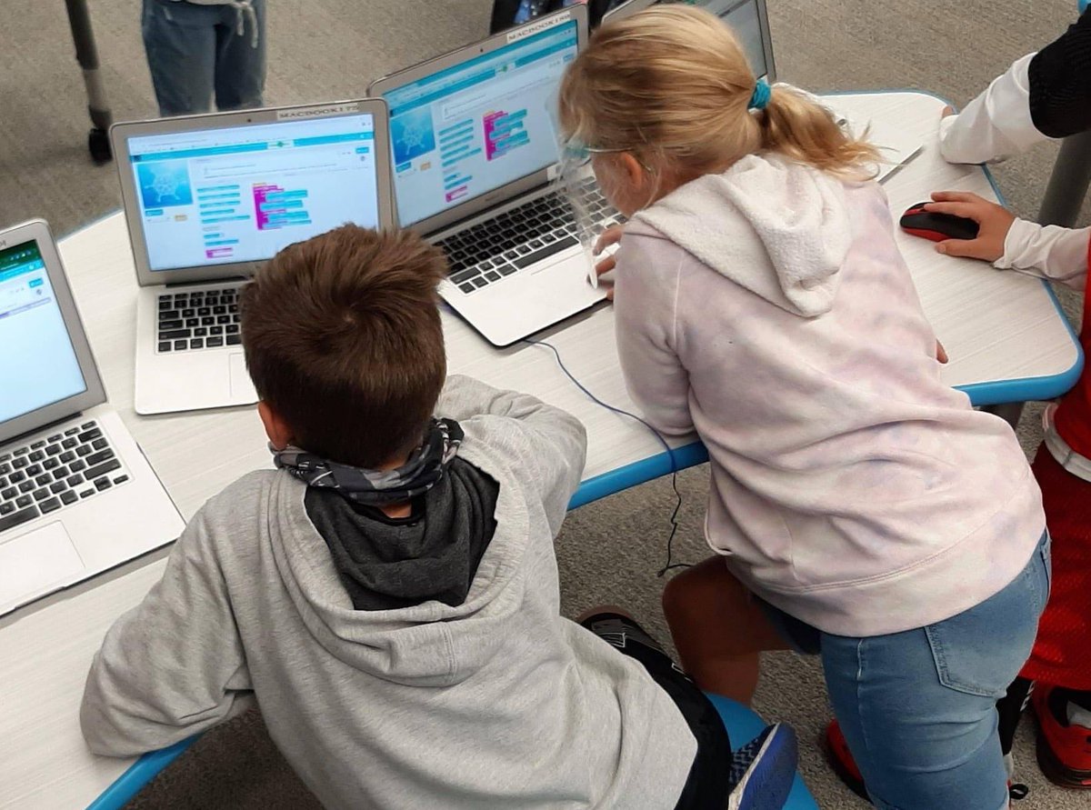 Our elementary students love learning how to code.   Students are so excited to learn.  They show up to class 5 minutes ahead of schedule, logged in and begin working.   We just might have a large number of students graduate wanting to pursue careers in Computer Science!