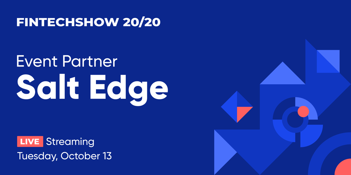 saltedge's tweet photo. Meet @saltedge online at #FinTechShow 20/20, the 4th edition of the Hungarian #fintech event where the future of modern fintech comes to the limelight. We’re delighted to join the conference as a partner, and share firsthand experiences and insights about #openbanking reality. https://t.co/ZtCFDJ3TSx