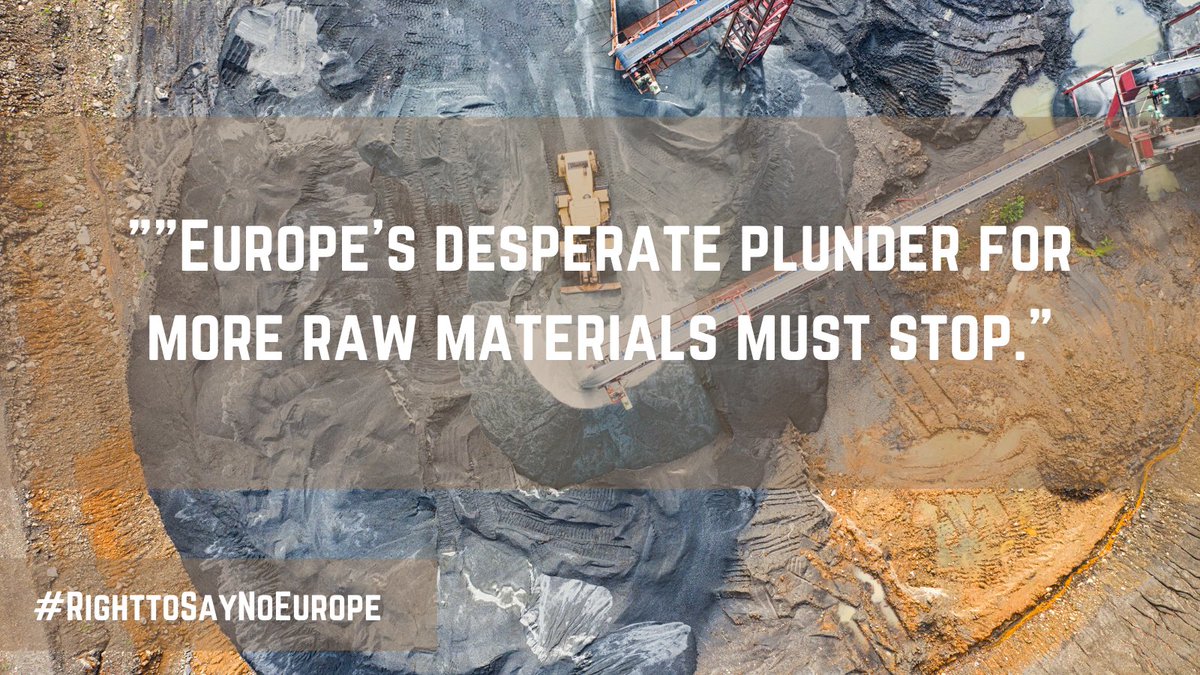 THREAD: "Not in my back yard" ... "Guarantee highest standards"... " #Mining more sustainable in Europe"Industry celebrates today's meeting of a new  #EuropeanRawMaterialsAlliance with tired platitudes to justify new  #Mining.Here's why this is lazy... https://www.politico.eu/article/why-the-eu-may-need-to-revive-mining-to-go-green