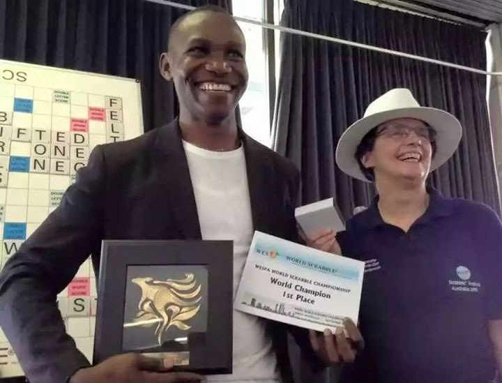 Wellyjighere's tweet photo. In case you’ve forgotten, 
WELLINGTON JIGHERE:
World Scrabble Champion, 2015; Two-time African Scrabble Champion; 12-time National Champion who has through his exploits led his colleagues to take Nigeria to the enviable position of the No. 1 Scrabble playing Nation in the world! https://t.co/cKBv7V7Tts