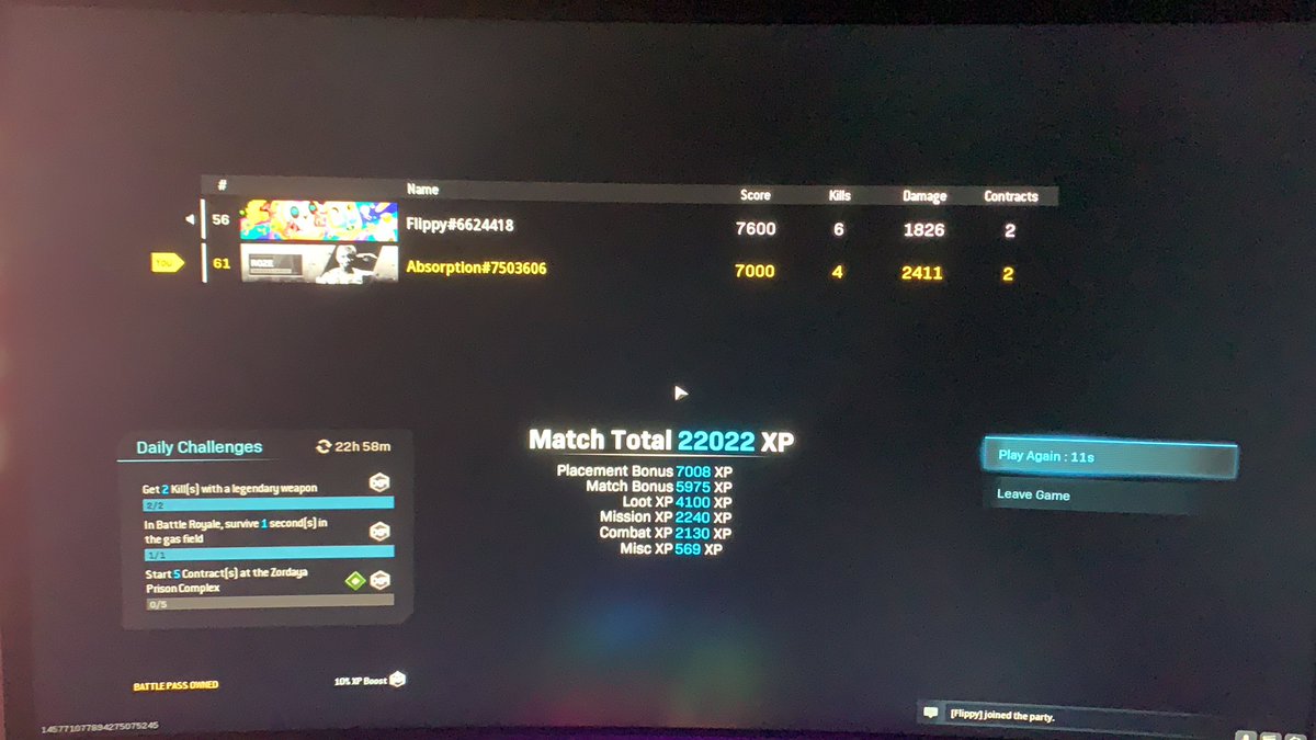 BetProphets1's tweet photo. Wasn’t going for kills only wins, and I got it on the second game of the season with @leor5310 yo @FrontGG #FrontAbsorption lookin kinda nice for first warzone player https://t.co/uZIWtgxTAo