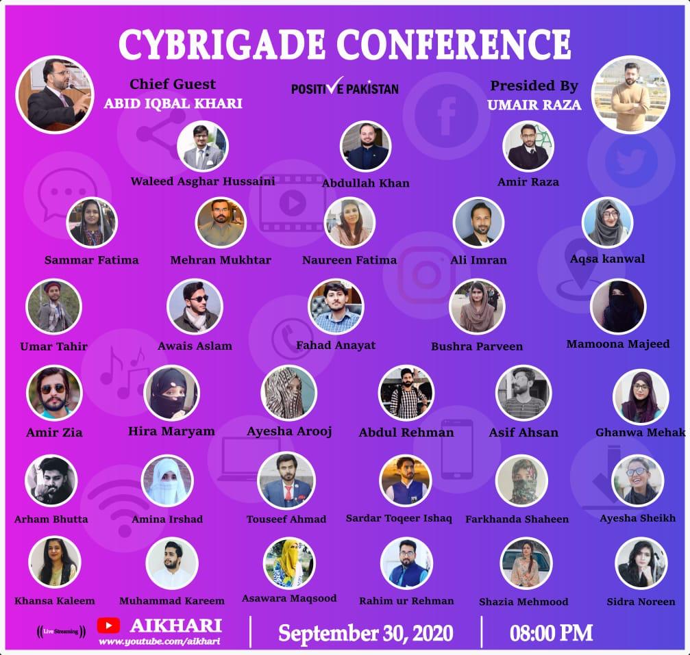 ppf_pak's tweet photo. It’s a great step to provide the opportunity for talented Cybrigade’s  as Speaker. Don’t forget to watch on Sep 30,2020 at 8:00 PM. Subcribe the channel and stay tuned  https://t.co/3Sdqlgh6SQ.
@ppf_pak
@positivepakfsd
#CybrigadeCouncil 
#PositivePakistanFoundation https://t.co/ueoRFKxsdT
