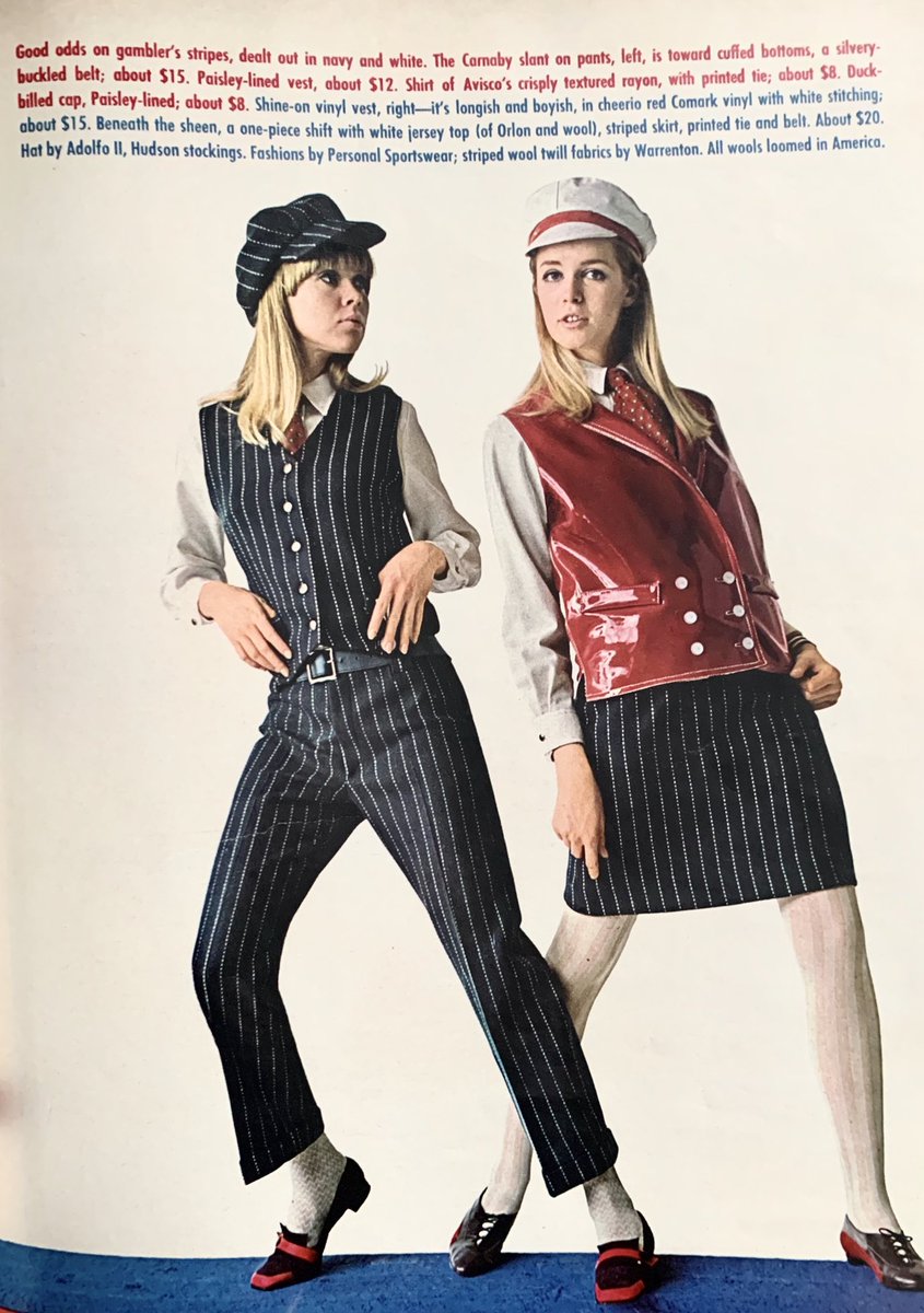 Sixties Fashion Magazine 1966年のアメリカのファッション誌より Carnaby Street Usa アメリカ視点のロンドンファッションと言ったところでしょうか Carnaby Streetは当時若者向けブティックが軒を連ね 人気のあったロンドンの通りで この時代