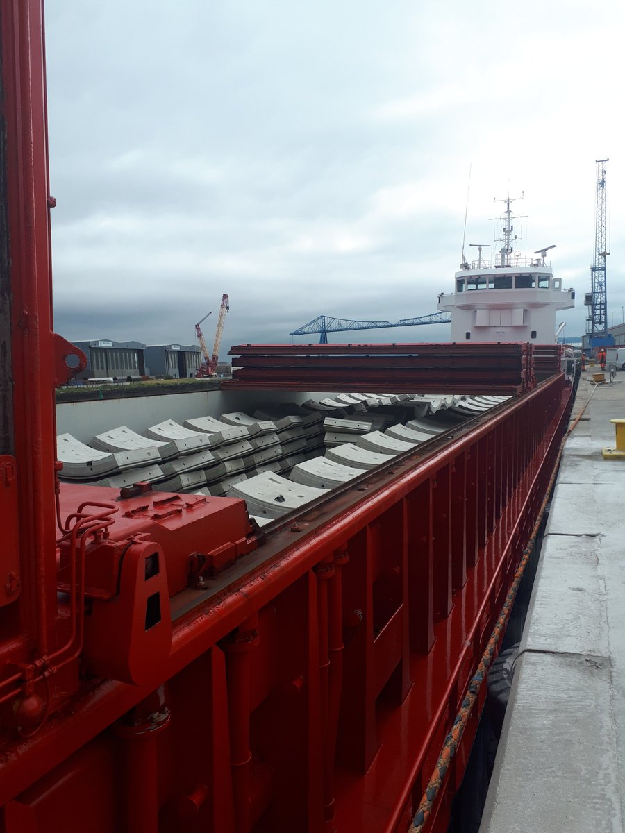 The team at <a href="/AVDawson/">AV Dawson</a>'s #Port of #Middlesbrough have been working closely with global logistics experts #bertling Logistics and <a href="/STRABAG_SE/">STRABAG</a>  on a complex #logistics challenge to import 1km of tunnel segments for <a href="/AngloAmerican/">Anglo American</a> Woodsmith Project. shorturl.at/xCDS8