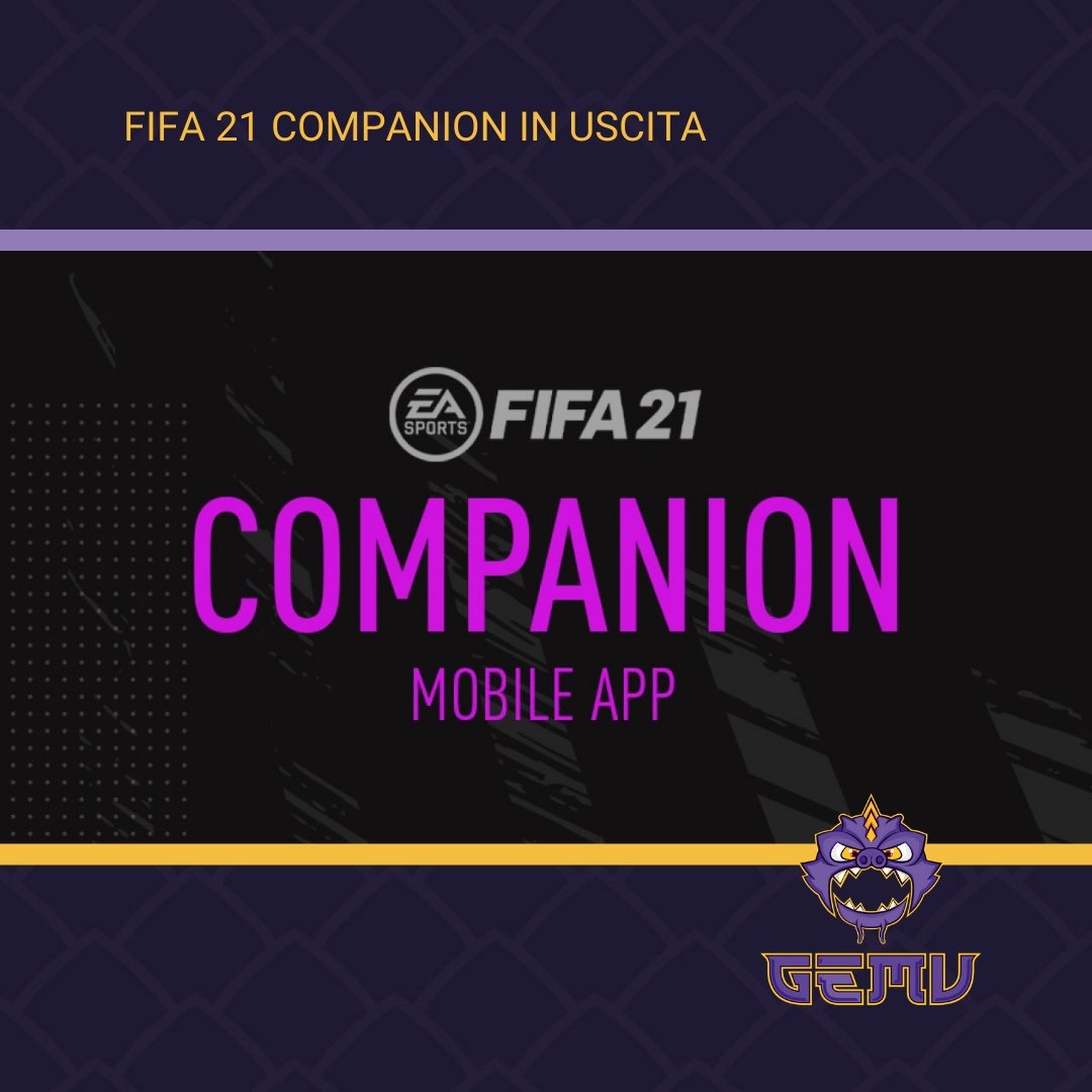 exprodadivano's tweet photo. 📱Venerdì 2 Ottobre esce ufficialmente la nuova #FIFA21 companion app per iOS e android.
⚽️ La companion app è il metodo più veloce per gestire #FUT, creando le proprie rose e gestendo il mercato. 
🤩 Noi ci impegneremo per creare il nostro FUT team con il supporto di Pijojo. https://t.co/B1FvleQcdF