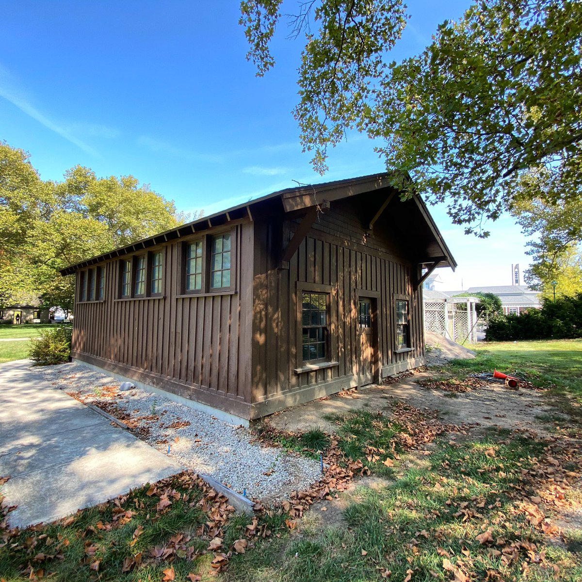 This is the original locker room from Triangle Park.  It can now be visited in Dayton, Ohio <a href="/daytonhistory/">Carillon Historical Park</a>  #football #lockerroom #nfl #nflfootball #trianglepark #movie #newmovie #history #kickstarter #daytontriangles