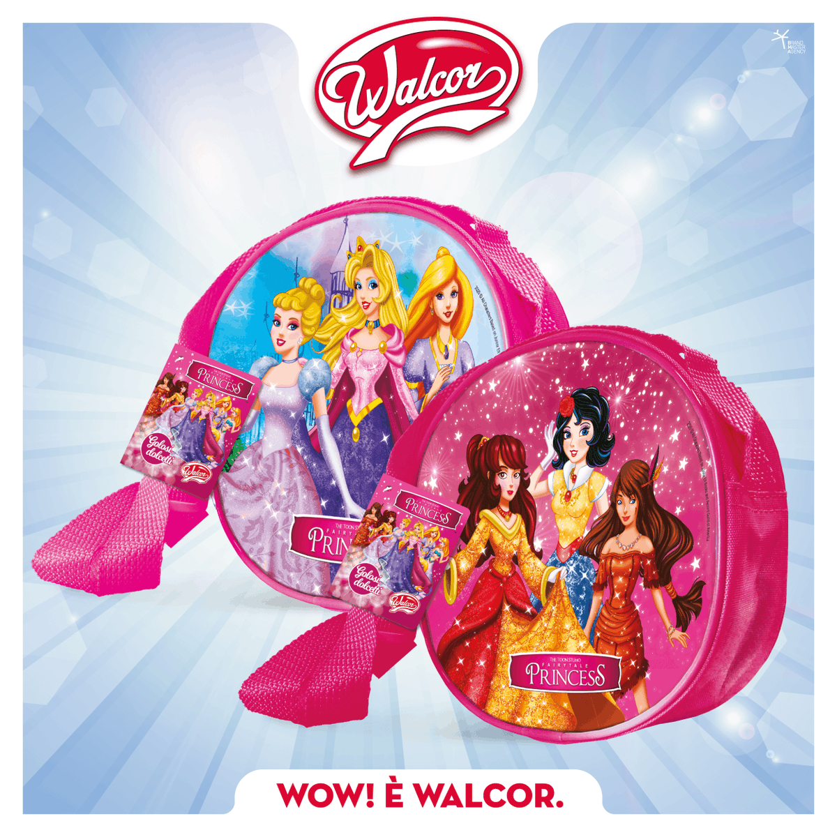 WalcorItalia's tweet photo. Golosamente #fashion! Le #borsette #Walcor Fairytale Princess sono allegre, colorate e dolcissime perché al loro interno potrai trovare #caramelle gommose e teneri #marshmallow. Colleziona tutte e due le grafiche disponibili! 😉💜 https://t.co/fSmsHZ9n6r