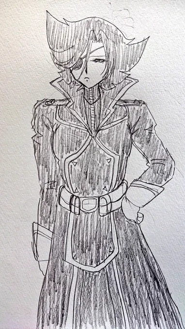 今日の夜のお絵描き
ヴィラン
ハードラックモーリオン。
最初ゴスロリ
着せてみたのですが
ビックリするほど
似合わなかったので
軍服系にしてみた。 