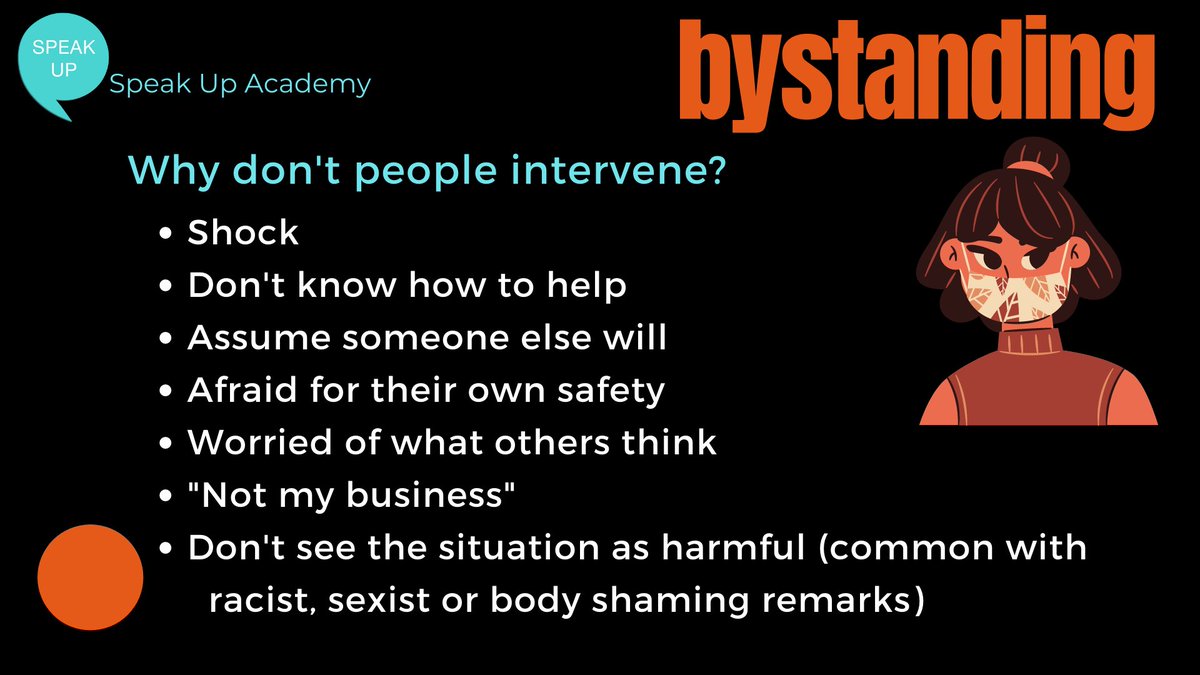 Most people want to intervene but are unsure how to. Here are some reasons.