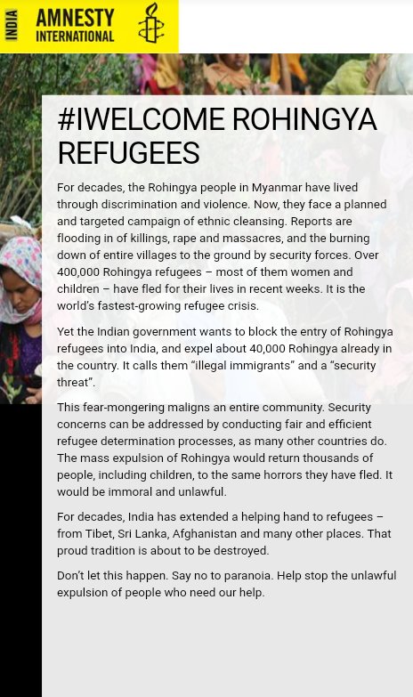 1) It's most controversial reporting on Rohingyas, where it welcomed illegal refugees into India but when India deported them started cursing India.