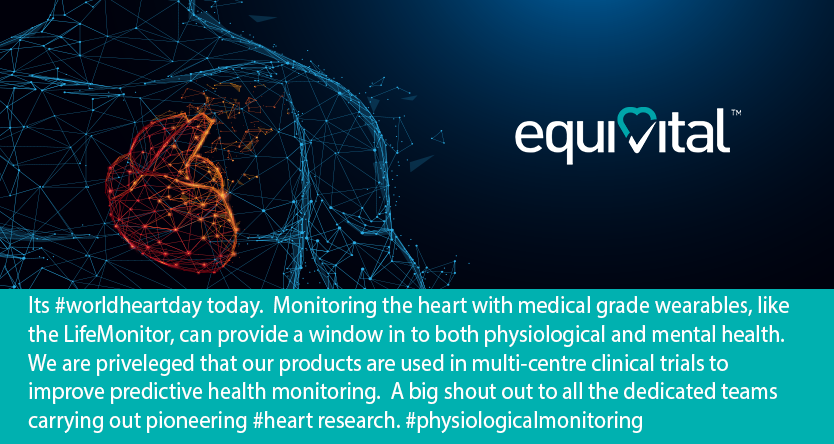 Equivital's tweet image. #worldheartday #heartresearch #physiologicalmonitoring