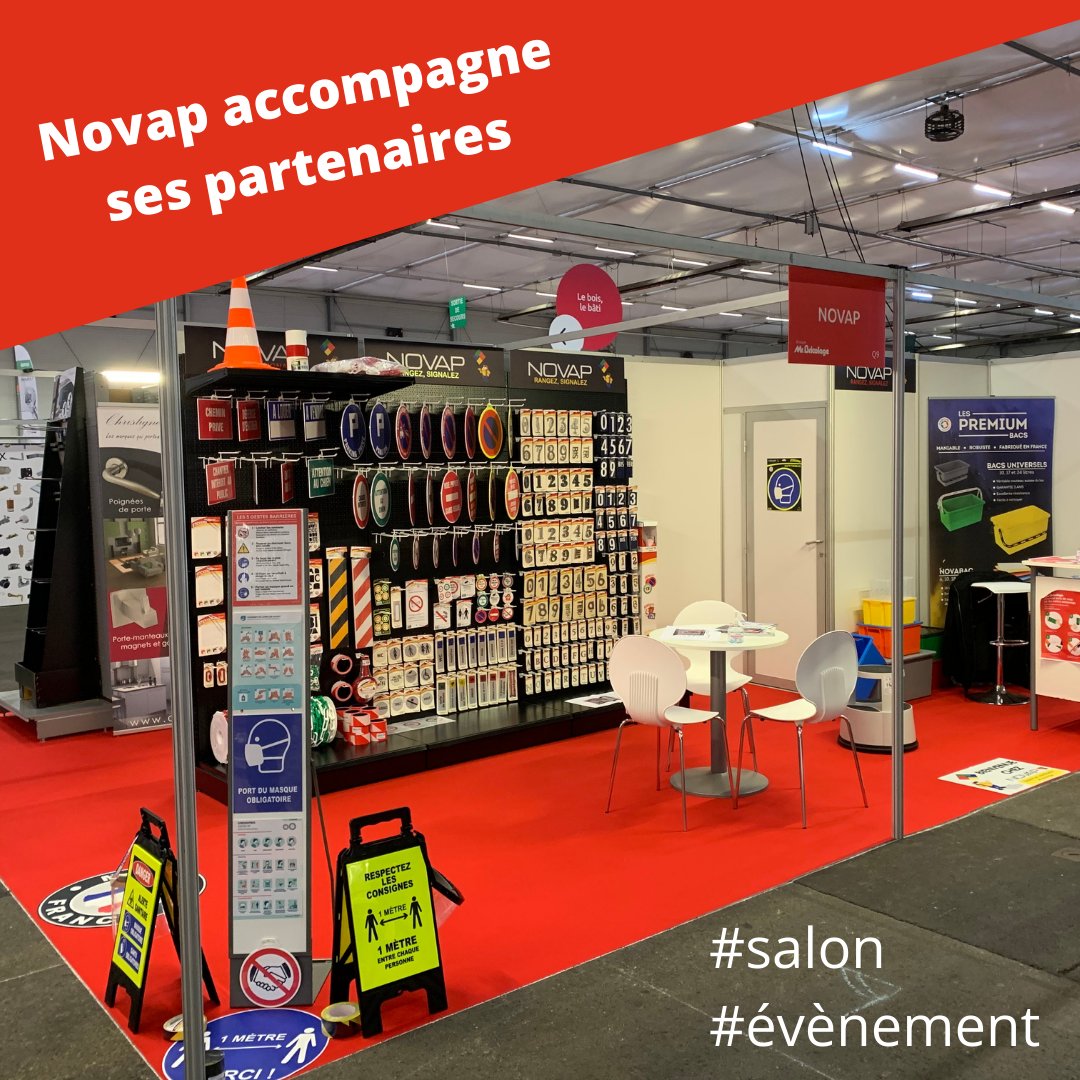 NovapOfficiel's tweet photo. Novap accompagne ses partenaires dans leurs évènements en respectant les gestes barrières ! 

#Salon #Evènement https://t.co/wZRjeirYez