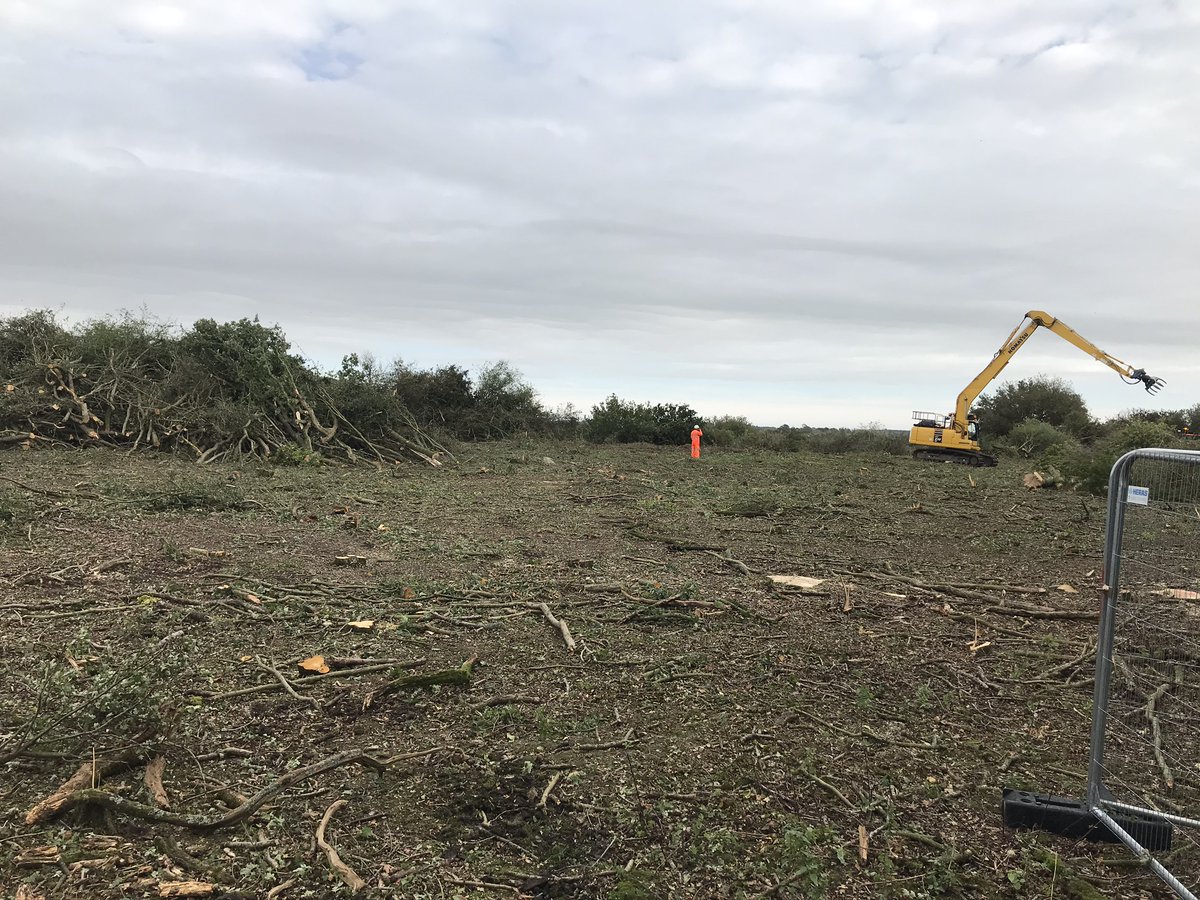 It's really depressing to see such destruction by HS2 at Calvert Jubilee nature reserve - a site that's been under our management control since the mid-1970s, and that should be protected from this kind of devastation.