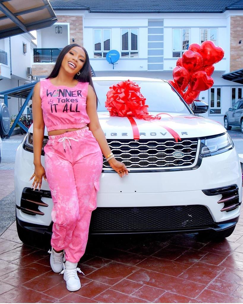 Winner of #bbnaija2019 edition, Mercy Eke buys herself a Range Rover Velar to celebrate her 27th birthday