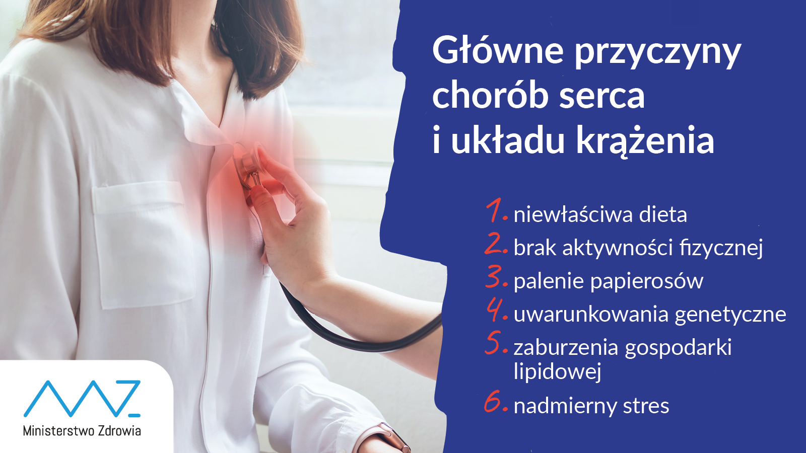 Przyczyny chorób serca i układu krążenia.