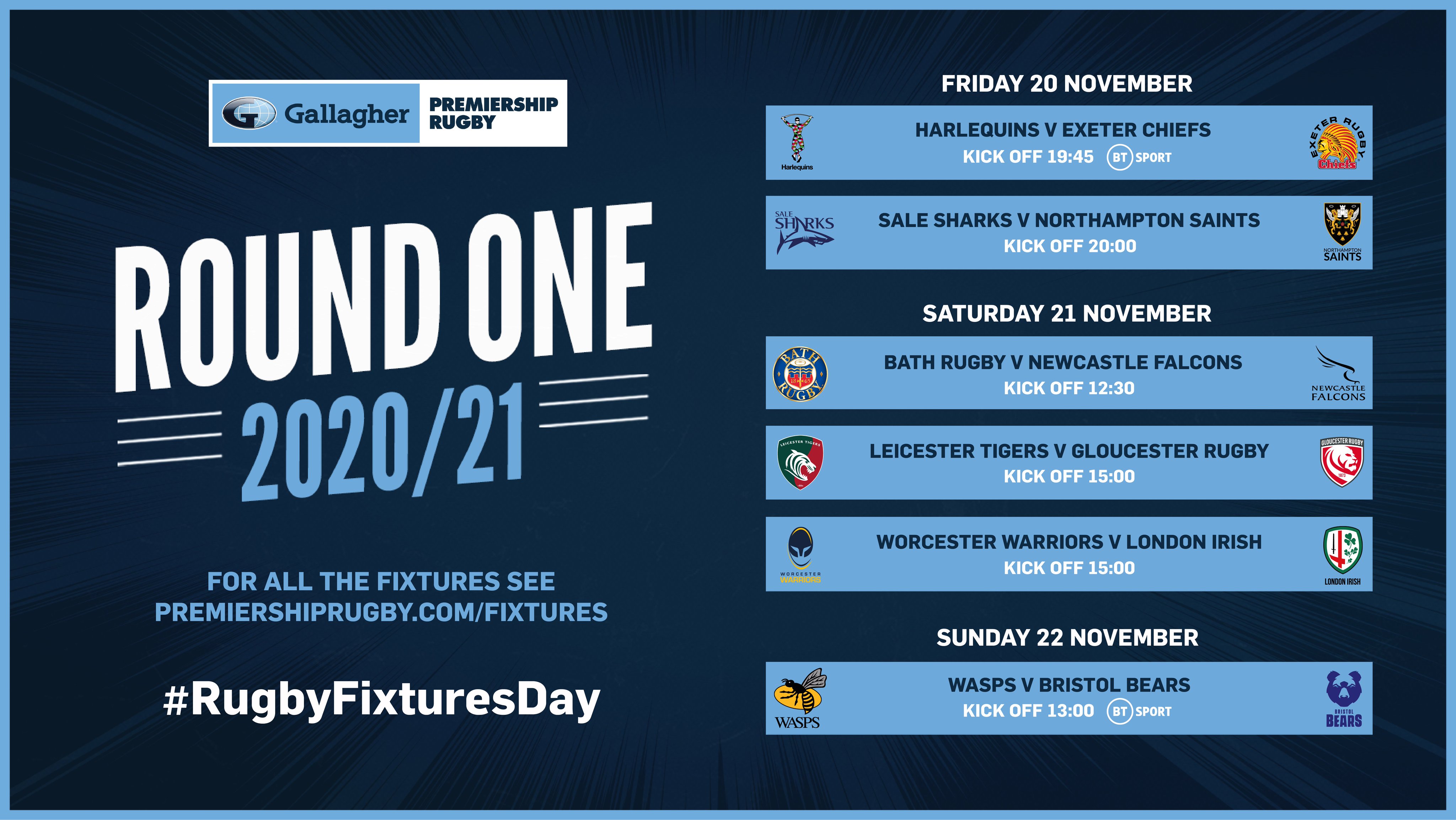 Premiership 2024 rugby fixtures