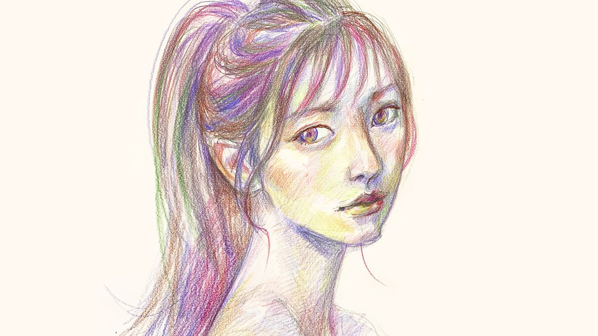シロ46 色鉛筆画 イラスト 髪を括った女性 メイキング を公開しました T Co Yjoj72fqyi 色鉛筆で描いたアナログイラストのメイキングです リアルタッチの描き方 塗り方のコツなど 絵に興味ある方はぜひチャンネル登録お願いします