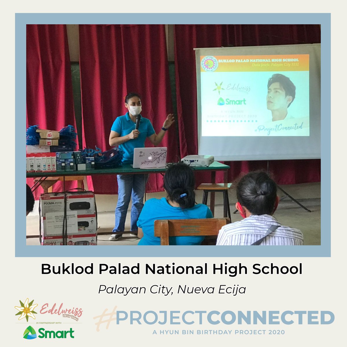 EdelweissPH_FC's tweet photo. Our first beneficiary school for #ProjectConnected is Buklod Palad National High School in Nueva Ecija.
They received new printers and other school supplies that they can use to print the learning modules for their students.
#HyunBin #νλΉ
#SmartAko #SmartEdelweissPH https://t.co/KIivJLRzu3