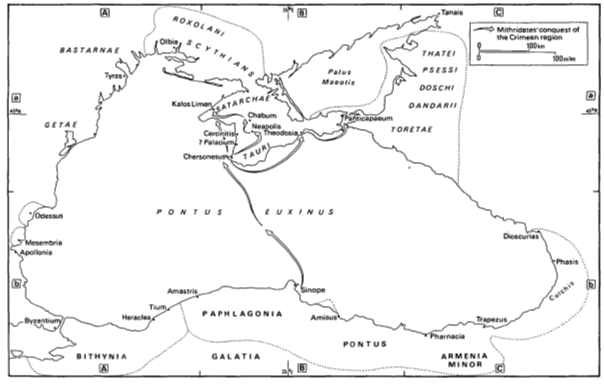 5/ Sous Rome, ça devient un espace de conflits contre le royaume du Pont, dont le dernier roi Mithridate VI (celui qui avale un peu de poison régulièrement pour s'immuniser) posera un vrai problème à l'Empire. Le Pont sera finalement estampillé SPQR en -63