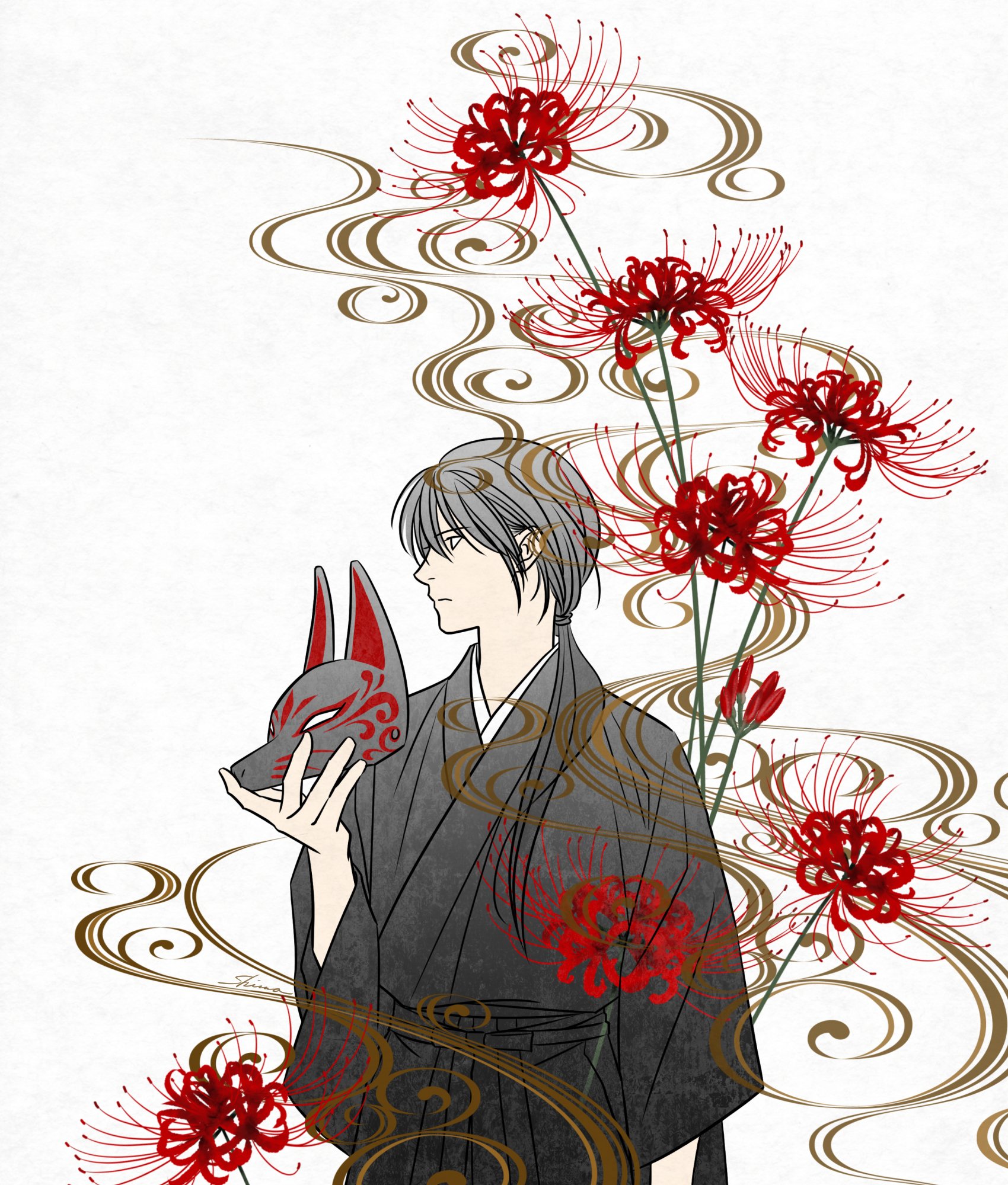 縞本 過去絵 彼岸花 イラスト T Co O9jyd5ktxw Twitter