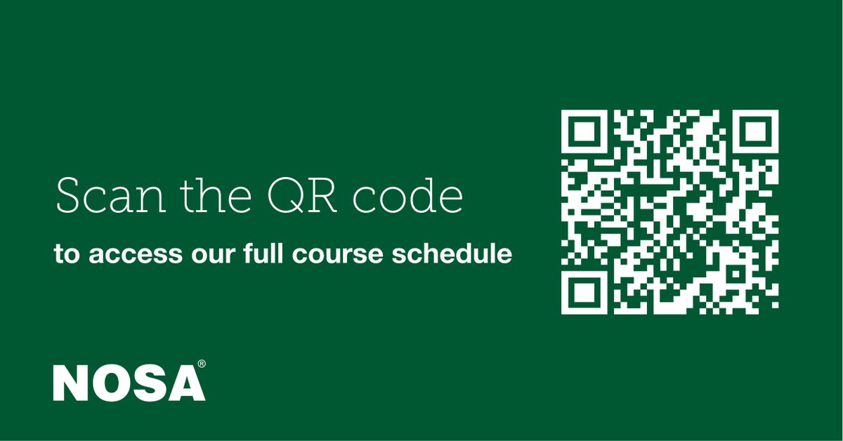 _SafetyCloud's tweet photo. You can now access our full course schedule with just one camera scan of our QR code. #courseschedule #safetycourses #NOSAtraining https://t.co/aCxoJjkbTz