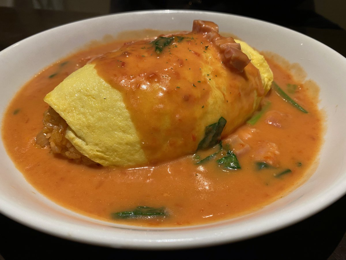 The integration of western ingredients in Japanese cuisine has resulted in what I guess you could call American Fusion dishes. One fan favorite is omuraisu (omelette rice), which is exactly what it sounds like