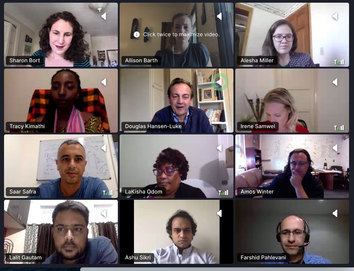 AndreaSnyder's tweet photo. Meeting the incredibly inspiring Sustainable Food Systems Finalists at Solve Challenge Finals. While we miss being live/in NYC, our finalists were able to join from anywhere--no visas or travel needed! #SolveChallengeFinals #FoodSustainability @SolveMIT https://t.co/buCXnOzY0D