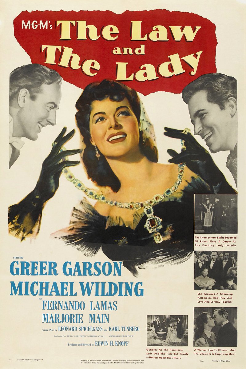 On April 11, 1951, shortly before the release of  #TheLawAndTheLady,  #GreerGarson became an American citizen. She said, "I feel a deep and proud affinity with this country which has given me so much."  #TCMParty  #BornOnThisDay  #BOTD
