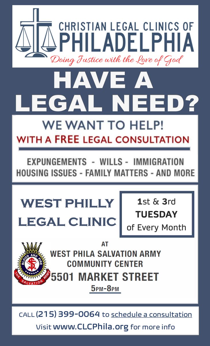 Christian Legal Clinics of Philadelphia tweet media