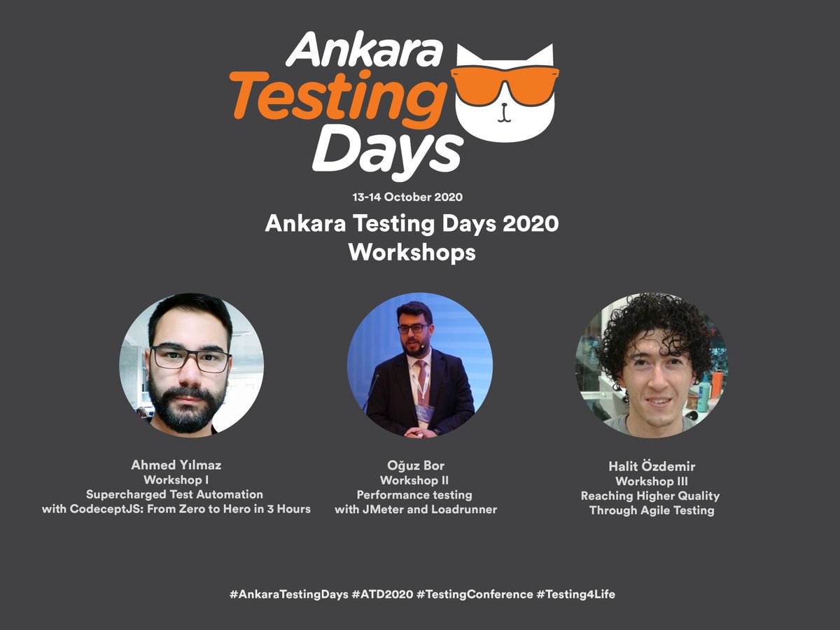 TesterYouHQ's tweet photo. There’ll be three workshops at the second day of #ATD2020.

Workshop 1 - Test Automation
Workshop 2 - Performance Testing
Workshop 3 - Agile Testing

Which one is your favorite? 

#AnkaraTestingDays #ATD2020 
#TestingConference #Testing4Life https://t.co/7JwLF24YQa