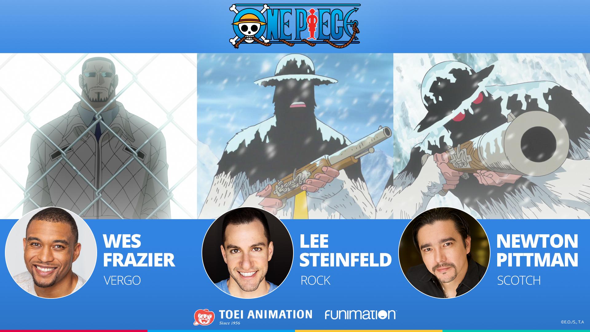 Funimation On Twitter Chill Out With The Yeti Cool Brothers And The Rest Of The One Piece English Dub Cast As They Continue Their Adventures On Punk Hazard Vergo Wes