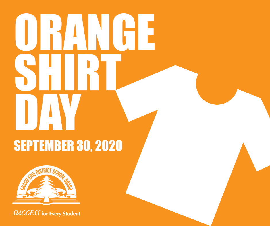 #OrangeShirtDay is tomorrow, recognizing the trauma caused by Canada’s residential school system and its lasting legacy. Whether we're online or in the classroom, Grand Erie encourages you to wear orange tomorrow. Here's more we're reflecting on: bit.ly/33cghcS