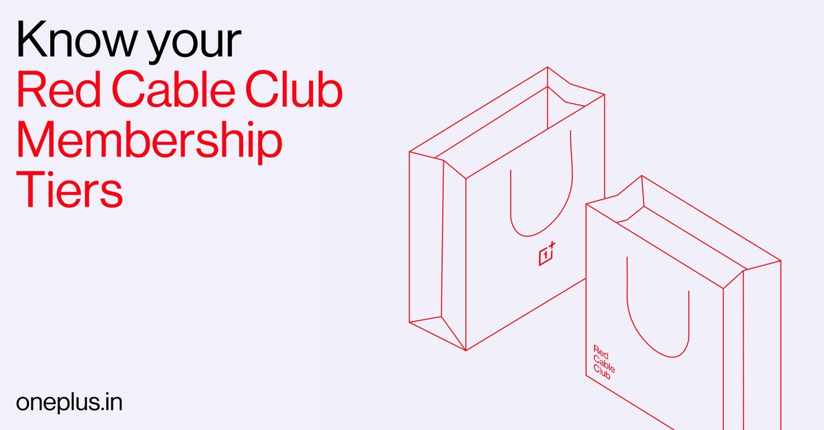 OnePlus_IN's tweet image. Time to level up. Introducing Red Cable Club Membership Tiers. Get experience points, grow with us, and earn rewards.

Know all about it on OnePlus Forums 👉 onepl.us/MemberTiers_RCC

#RedCableClub