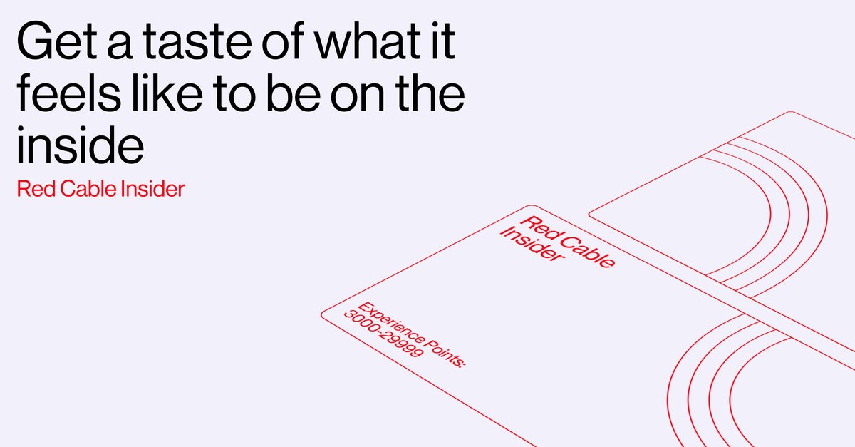 OnePlus_IN's tweet image. Time to level up. Introducing Red Cable Club Membership Tiers. Get experience points, grow with us, and earn rewards.

Know all about it on OnePlus Forums 👉 onepl.us/MemberTiers_RCC

#RedCableClub