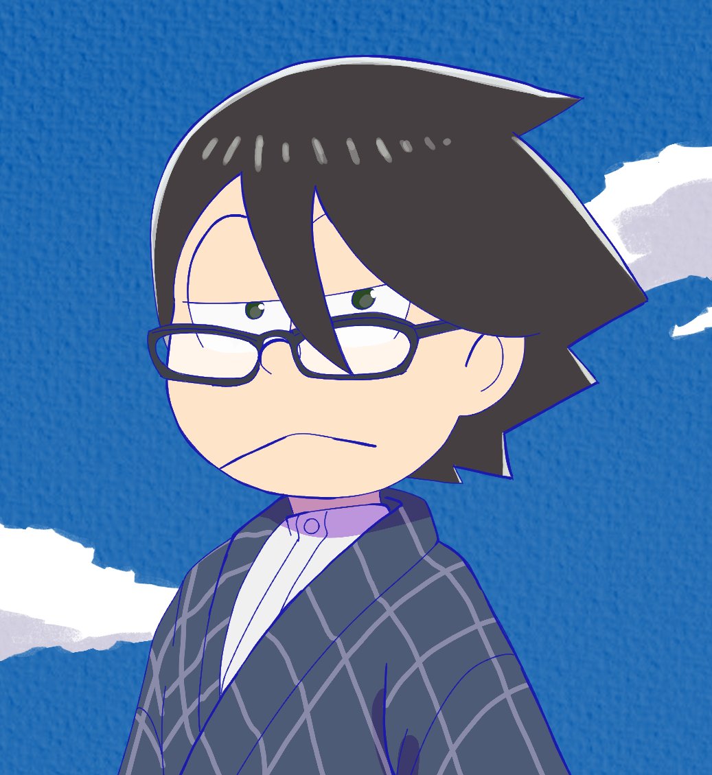 I continue to challenge different anime styles~

#SayonaraZetsubouSensei #osomatsusan