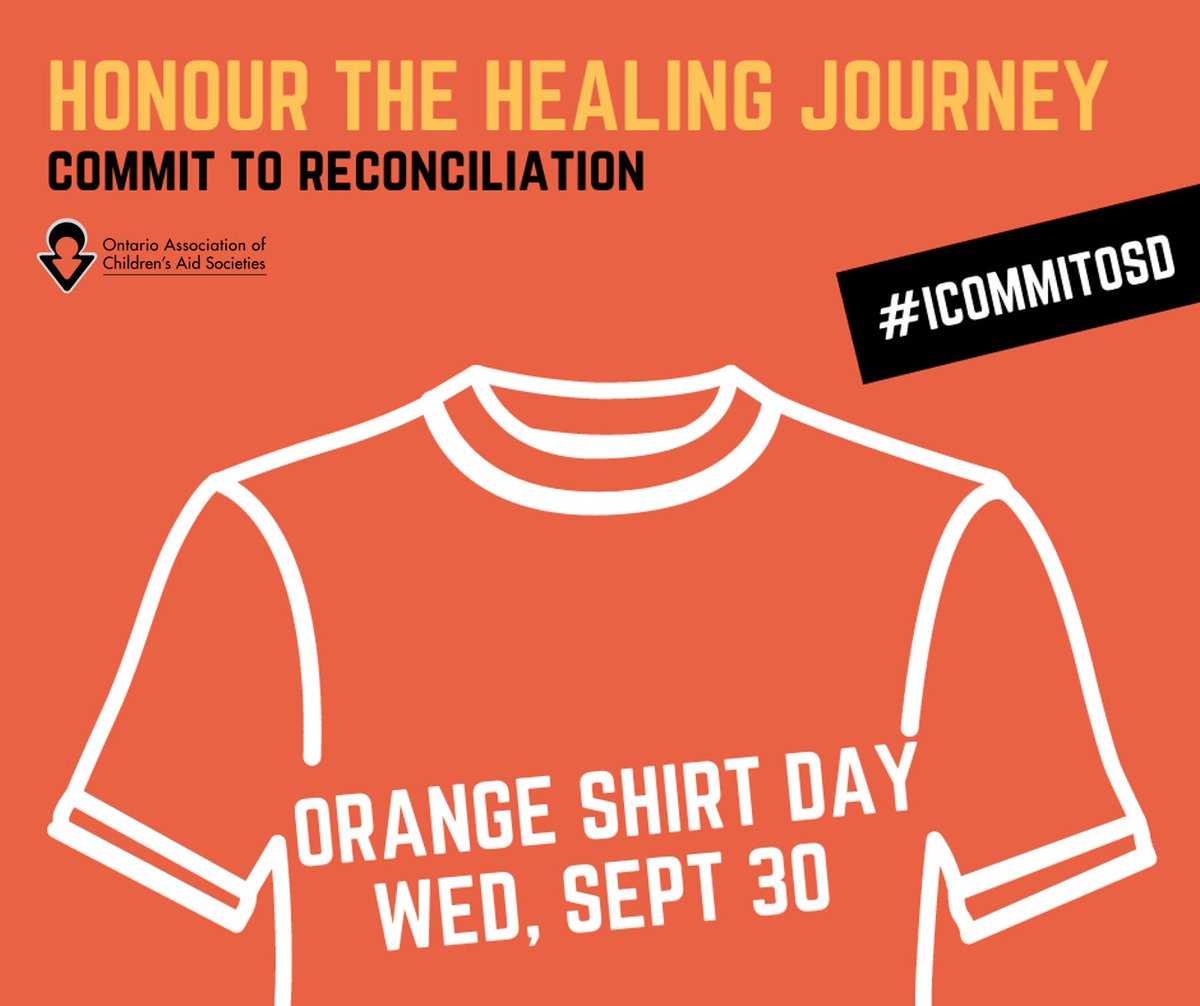 our_children's tweet photo. Tomorrow is #OrangeShirtDay - a day dedicated to listening, learning, and reflecting on our shared history and the ways we have harmed Indigenous children, youth, families, and communities. It is also a day to commit to Reconciliation, healing, and a new way forward. #ICOMMITOSD https://t.co/Pa0ybPxUGS