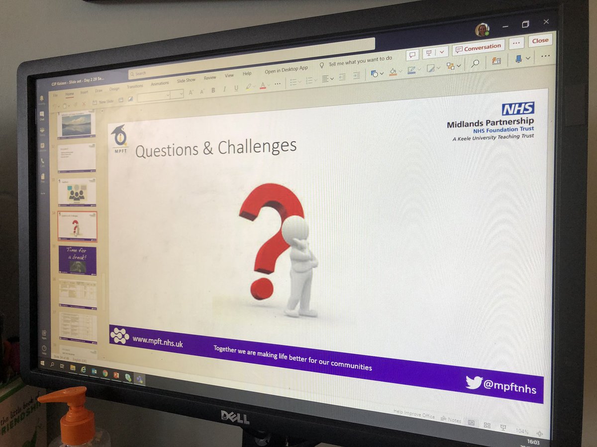QITeamMPFT's tweet photo. Great second #virtualkaizen session with Shrops Care Group this morning. Fab ideas for improvement and great discussion re what we can learn and share from Staffs, well done team 👏 @MPFTnhs https://t.co/DrZlcQJSDD