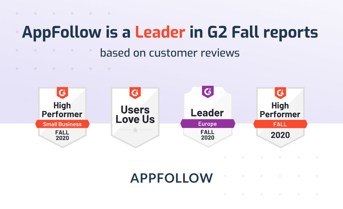 AppFollowIO's tweet image. We were named a Leader in Europe and a High Performer in Mobile #AppAnalytics Category by @G2dotcom.
This report is based on customer reviews, so thank you, our dear customers, for rating us this high! ❤️

g2.com/products/appfo…