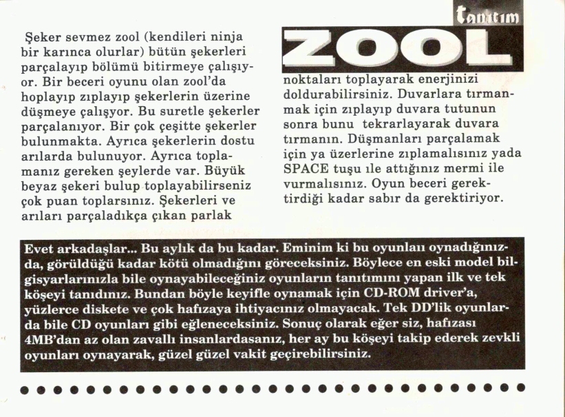 GameShowTR's tweet photo. #GameShow #GameShowTR
#YedinciSayı #Issue7
#Eylül1995 #September1995
Not Enough Memory 🚫
#NotEnoughMemory
"Hafızası 4MB'dan az olan zavallı insanların köşesi" ⁉️
#Scout 💣💥
#Fuzion 🔲🔲
#Zool 🐜🍭 https://t.co/ENe2Xghgaj