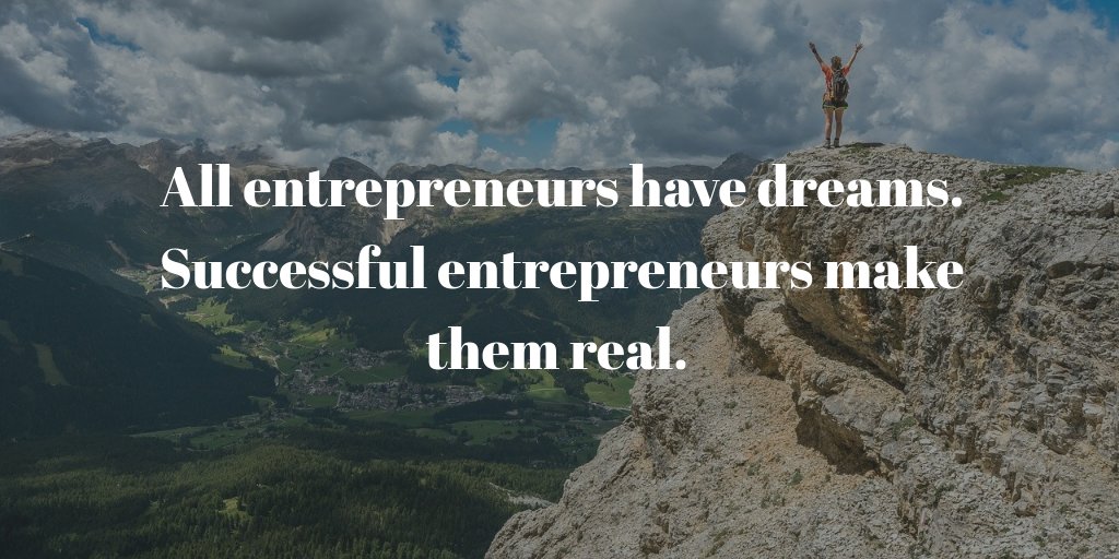 MarkJahnWriter's tweet photo. All entrepreneurs have dreams.
Successful entrepreneurs make them real.
#entrepreneur #achieve #dreams https://t.co/lCxzy58MOh