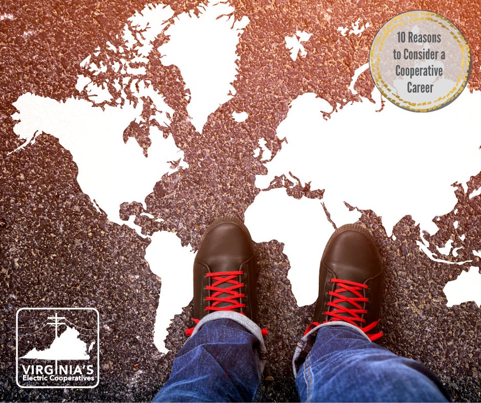 Reason #6 to Consider a Cooperative Career: National Reach! There are many ways to earn a paycheck, but some are more rewarding than others.

To learn more about a cooperative career, contact your local #RuralElectric cooperative, or visit VMDAEC.com/careers/.