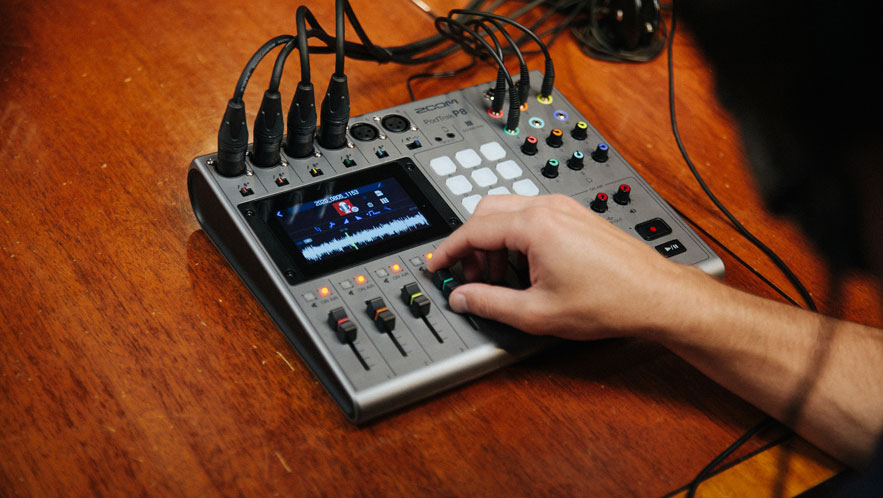 adorama's tweet photo. Every #podcaster wants to, first, sound professional. Secondly, they want to have everything they need right at the edge of their fingertips. Now, the new @ZoomSound PodTrak P8 takes the guesswork out of production! #ZoomSound

Read Article: https://t.co/kzOR4JewAw
#42WestBlog https://t.co/py4g8zfeHr