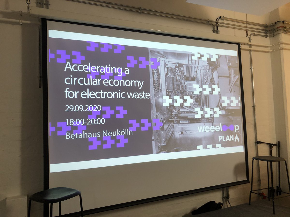 ralphriecke's tweet photo. Event starting soon on #circulareconomy by #weeeloop at @betahaus #impact #electronicwaste https://t.co/FVHgoxv4Em