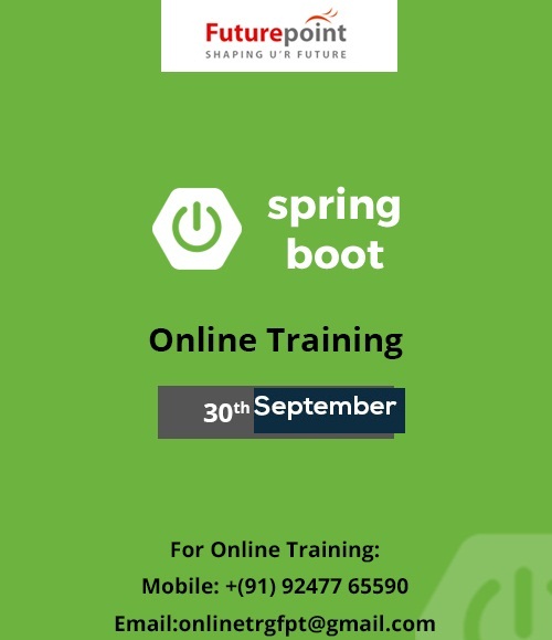 Futurepointech's tweet image. futurepointtech.com/spring-boot.ht…
Java Spring Boot Microservices Online Training course
#springboot #springboottraining #springbootmicroservices
#Javaspringbootmicroservicesonlinetrainingcourse #java