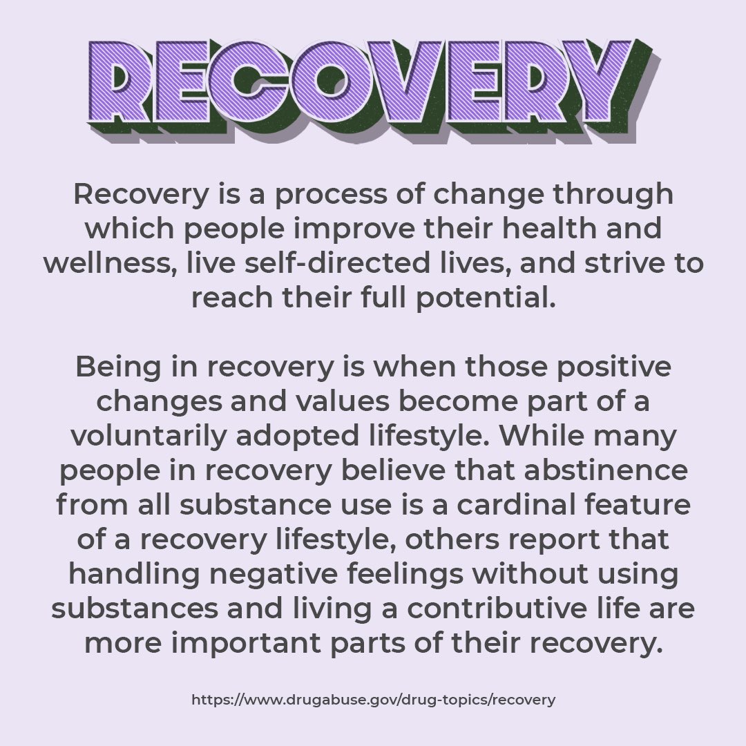 SUDiversity's tweet photo. September is National Recovery month. Recovery is a complex process and is different from person to person. It’s an on going journey and here are some resources that you can get anywhere and in our own communities. https://t.co/d1GDhOurA7
