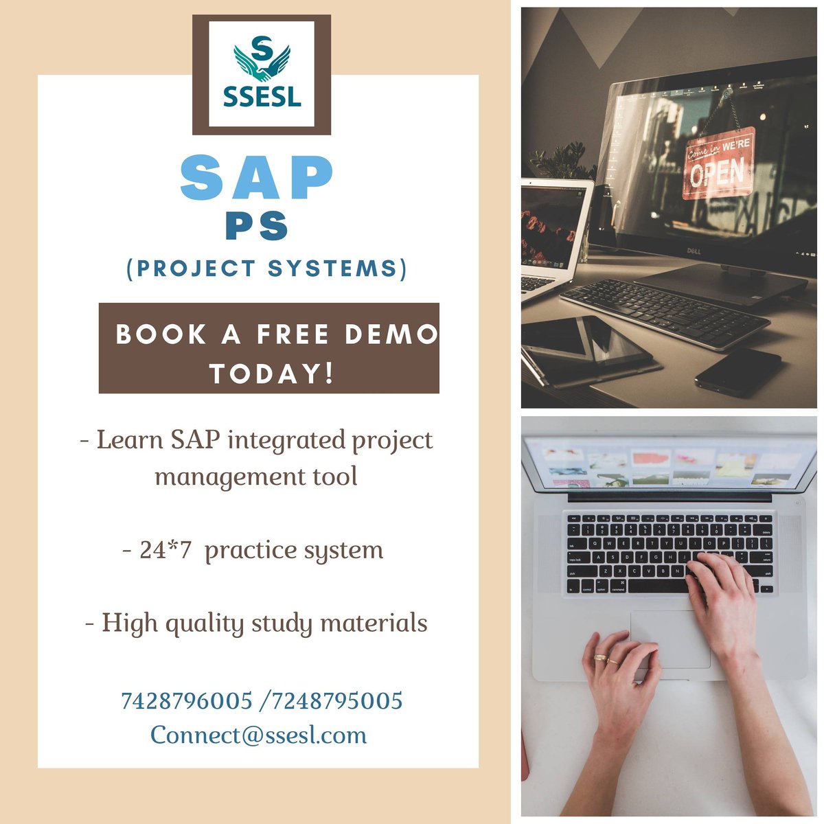 SSESL2's tweet photo. JOIN SAP PS COURSE TODAY!
- Learn SAP integrated project management tool
- 24*7 practice system
- High quality study materials
Contact SSESL NOW
7428796005 /7248795005
Or Visit
https://t.co/zz3okWQCRw
#sap #saplearning #saplearningonline #sapconsultant #sapcommunity https://t.co/5MRa216NnB